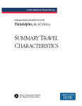 American Travel Survey (ATS) 1995 - Metropolitan Area Summary Travel Characteristics: Philadelphia, Pennsylvania-New Jersey PMSA