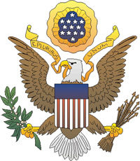 Logo oficial del aguila americana