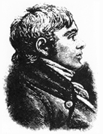 engraving of profile of Robert Mills