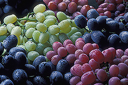 Photo: Different varieties of grapes. Link to photo information