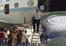Students Visit Hurricane Hunter Aircraft During 2006 Hurricane Awareness Tour