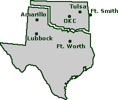 Oklahoma/Texas NEXRAD deployments