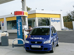 Photo: Hydrogen fueling station for vehicles.