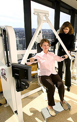 Photo: Older woman exercising. Link to photo information