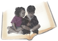 Children reading a book