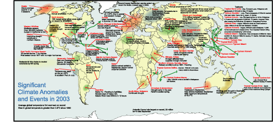 Selected Global Significant Events for 2003