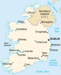 Map of Ireland