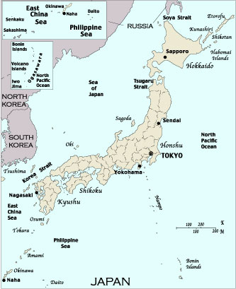 Map of Japan