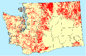 Mortality was most concentrated in the northern eastside of the Cascades