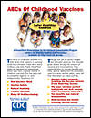 ABCs of Childhood Vaccines flyer image