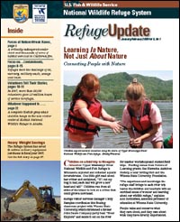 Cover of the January/February Refuge Update bimonthly newsletter