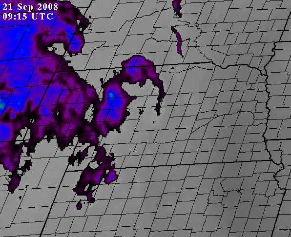 GOES East Water Vapor Satellite Image Over Nebraska