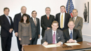Deputy Secretary Sampson and Congressman Castle along with members of the board