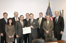 Deputy Secretary Sampson and Congressman Castle with members of the board