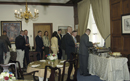 Deputy Secretary Sampson and Marine Corps Majors have lunch in the Executive Dining Room