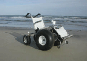 The park has wheelchairs especially designed for use on the beach for loan at no charge. 