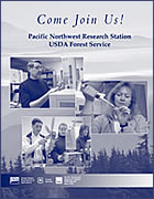 [Image]: Cover of Pacific Northwest Research Station recruitment brochure.