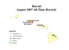 August Station Map of State All-Time Records 