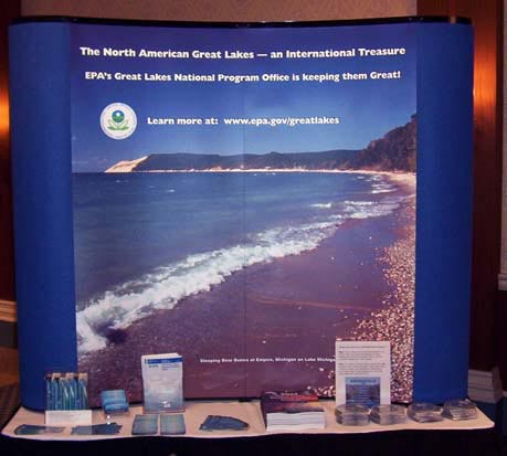 GLNPO display at International Association of Great Lakes and St. Lawrence Mayors Conference