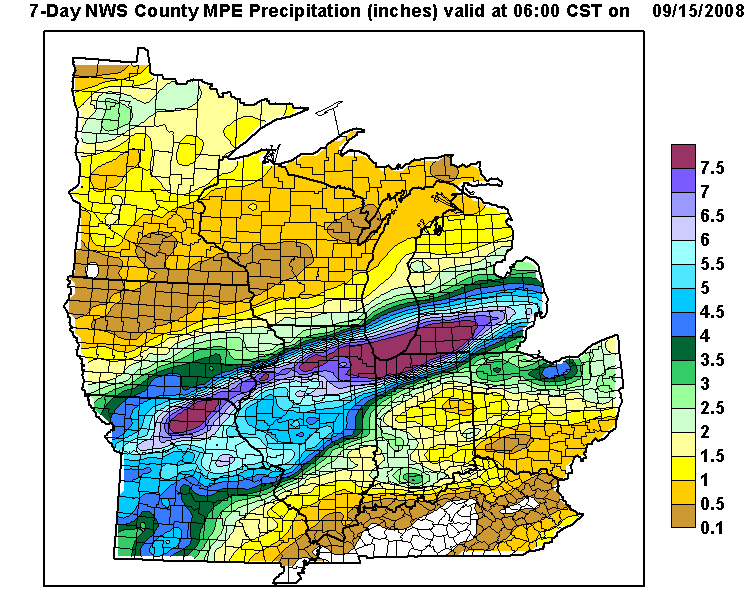 Last 7 Days Multi Sensor Precip