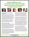 Flyer: Questions and Answers for Parents of Pre-teens about Human Palillomavirus (HPV) and the HPV Vaccine (Spanish)