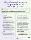 Flyer: Questions and Answers for Parents about Pre-teen Vaccines (English)