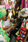 Global measles immunization campaign