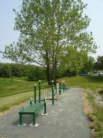 Exercise Equipment at the WWRC Lake