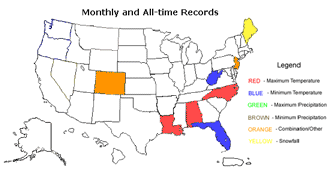 December Station or State Monthly Records 