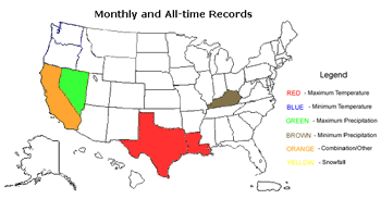 October Station or State Monthly Records 