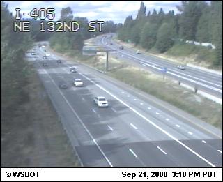 Traffic camera: [WSDOT] I-405: NE 132nd St