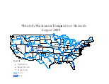 August Station Map of State Monthly Records 