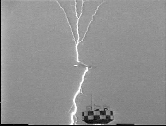 Lightning Striking an Airplane while in flight