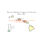 March Station Map of State Monthly Records 