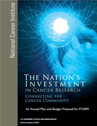 NCI's annual report on the Nation's Investment in Cancer Research