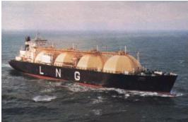photo of a ship carrying LNG