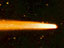 Image of Halley's comet traveling through space