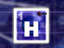 The symbol for hydrogen from a periodic table of the elements