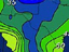 A section of a weather map