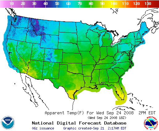 National Digital Forecast Database Image