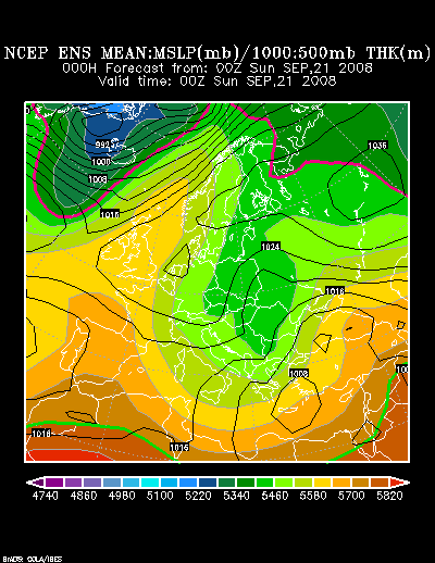 NCEP Ensemble forecast product