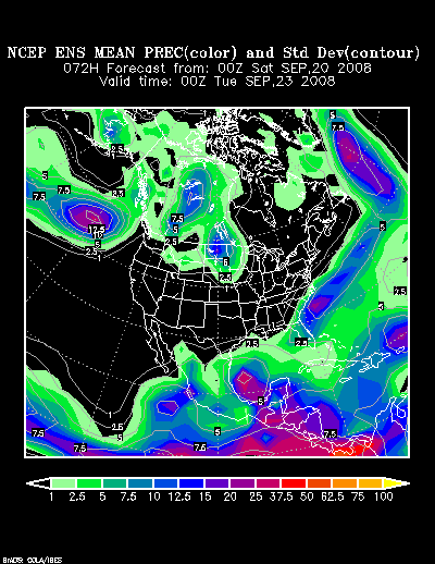 NCEP Ensemble forecast product