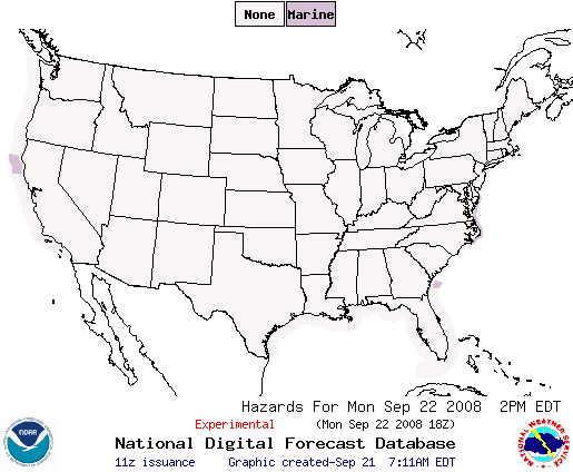 National Digital Forecast Database Image