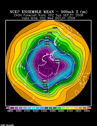 NCEP Ensemble forecast product