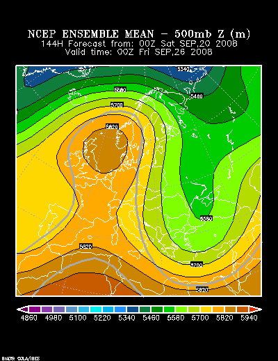 NCEP Ensemble forecast product