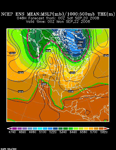 NCEP Ensemble forecast product