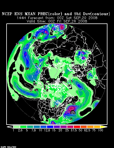 NCEP Ensemble forecast product