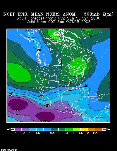 NCEP Ensemble forecast product