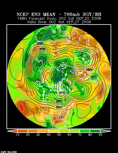 NCEP Ensemble forecast product