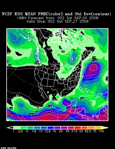 NCEP Ensemble forecast product